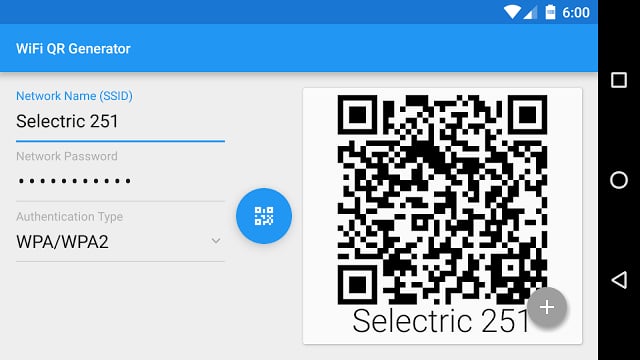 Wifi QR 代码生成器截图3