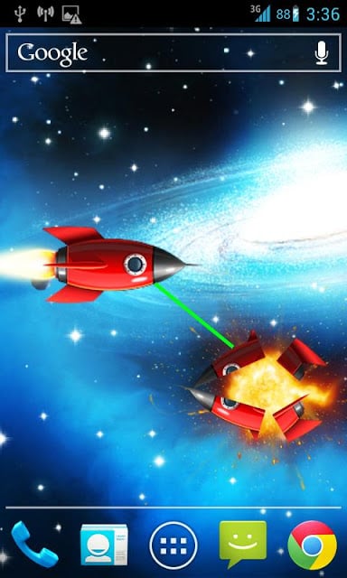 Space War Live Wallpaper Free截图3