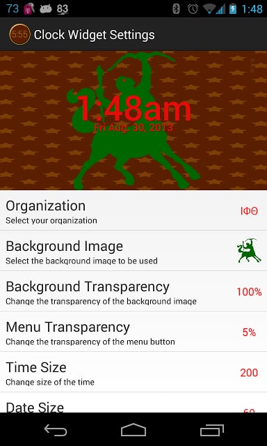 时钟小部件 Iota Phi Theta Clock WIdget截图1