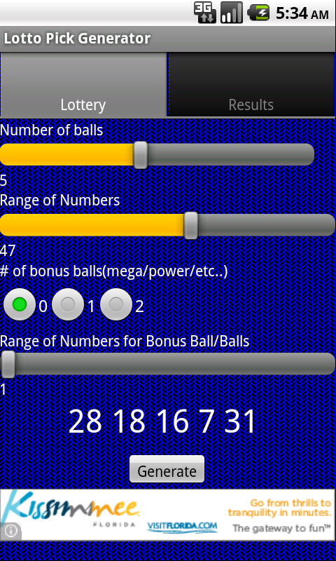 Lotto Pick Generator截图2