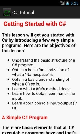 C# Tutorial截图1