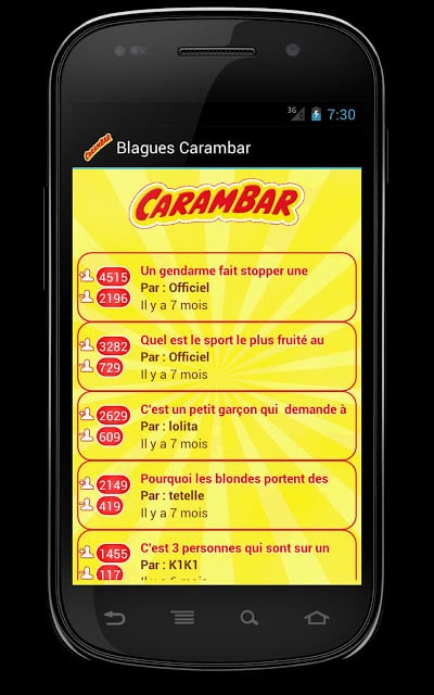 Blagues Carambar截图1