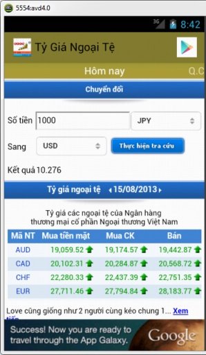 Ty Gia Ngoai Te - Viet - USD截图1