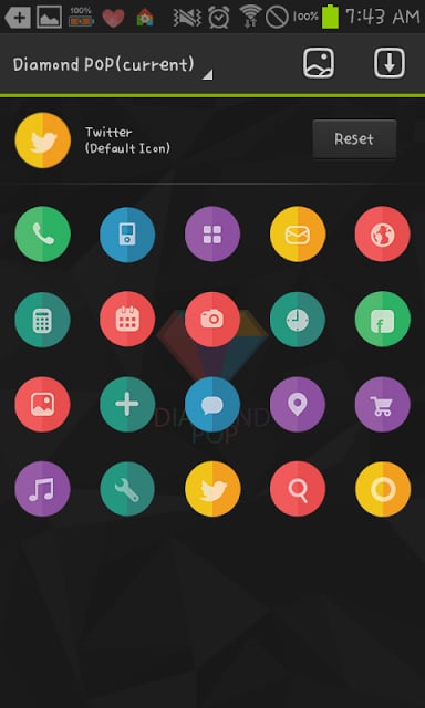 Diamond dodol launcher theme截图1