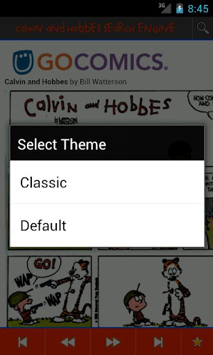Calvin &amp; Hobbes Search Lite截图1