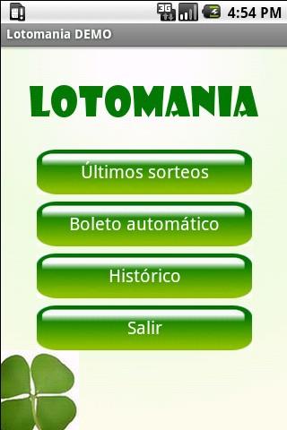 Lotomania DEMO截图1