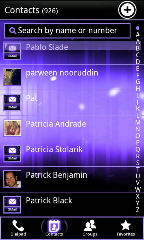 Purple ICS GO Contacts截图6