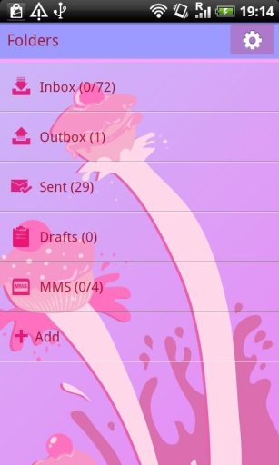 GO SMS Pro Cupcake Theme截图1