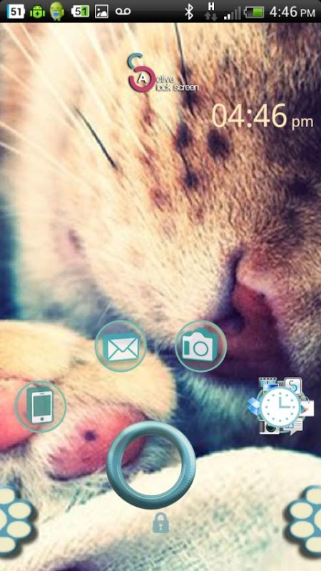 Cat Theme - Active Lock Screen截图3