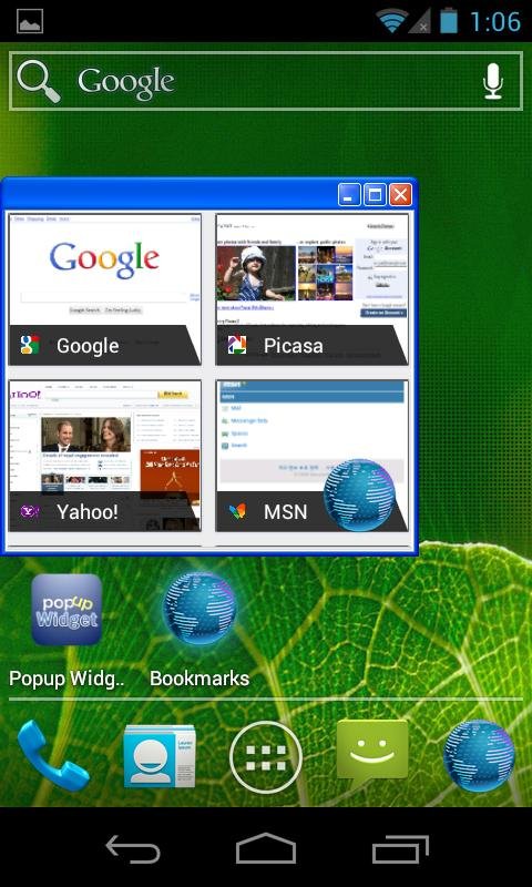 W-XP skin for Popup Widget截图3