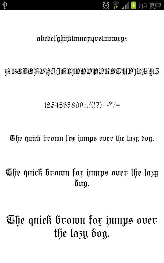 Olde 包为 FlipFont&reg; 免费截图4