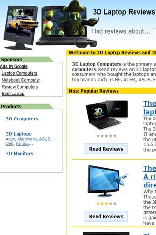 3D Laptop Reviews截图1