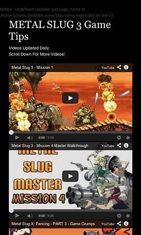 METAL SLUG 3 Tips截图1