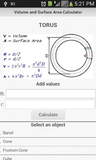 Volume And Area Calculator截图8