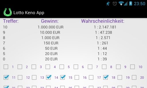Lotto Keno App截图7