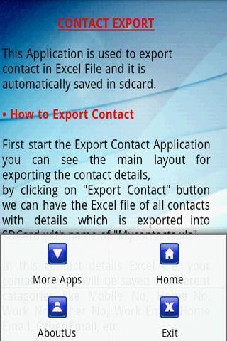 Contact Export截图1