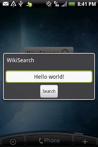 WikiSearch Widget截图4