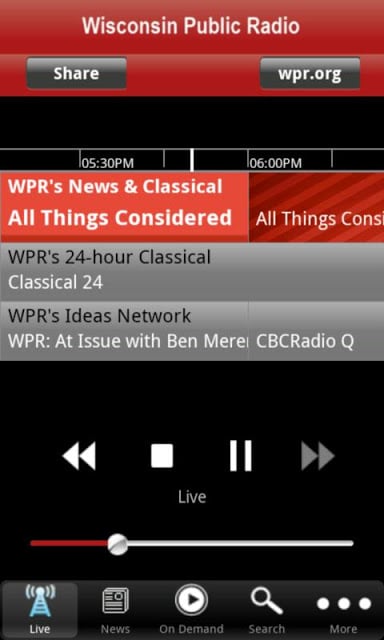 Wisconsin Public Radio App截图3