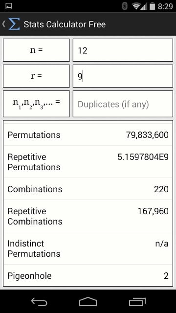 Stats Calculator Free截图1