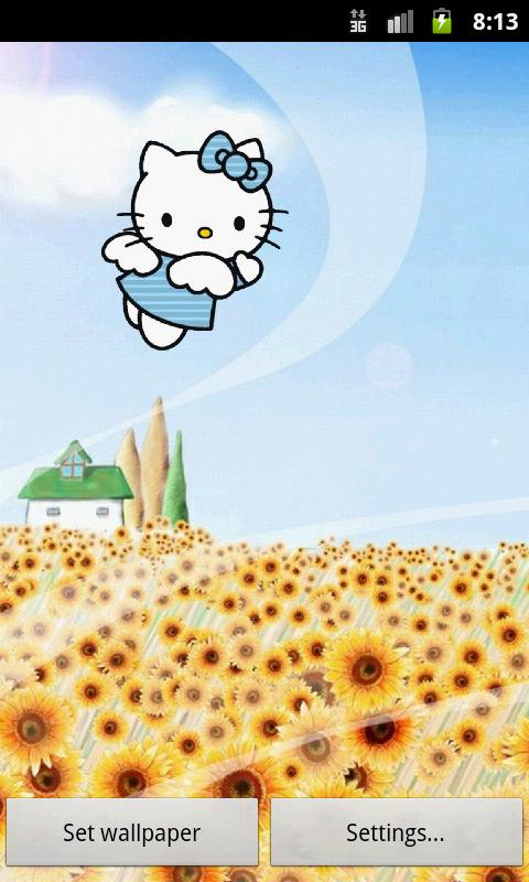 Hello Flying Fairy Kitty LWP截图4