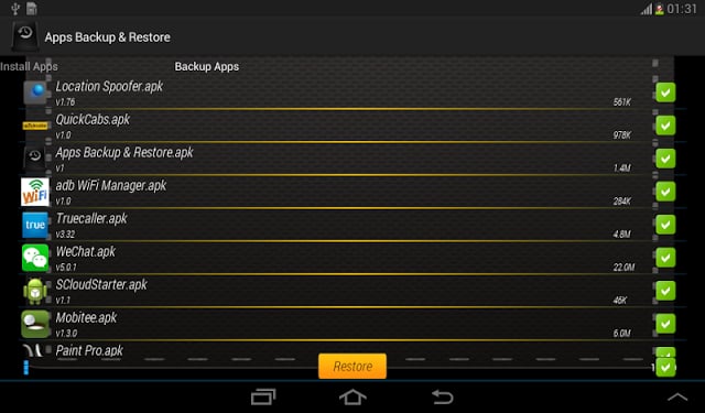 Apps Backup &amp; Restore截图4