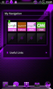 GOWidget DeepPurple ICS - Free截图