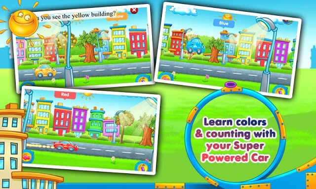 Rainbow Cars! Kids Colors Game截图3