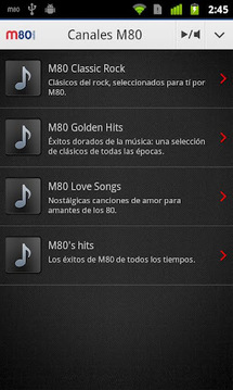 M80 Radio para Android截图