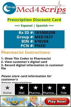 Free Prescription Rx Card截图