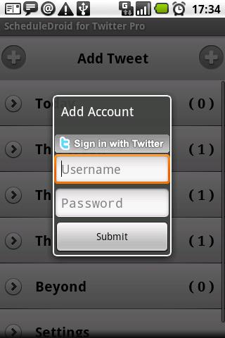 ScheduleDroid Twitter - Free截图2