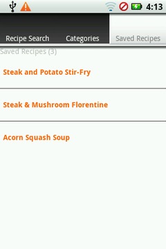 foodGizmo Recipe Search截图