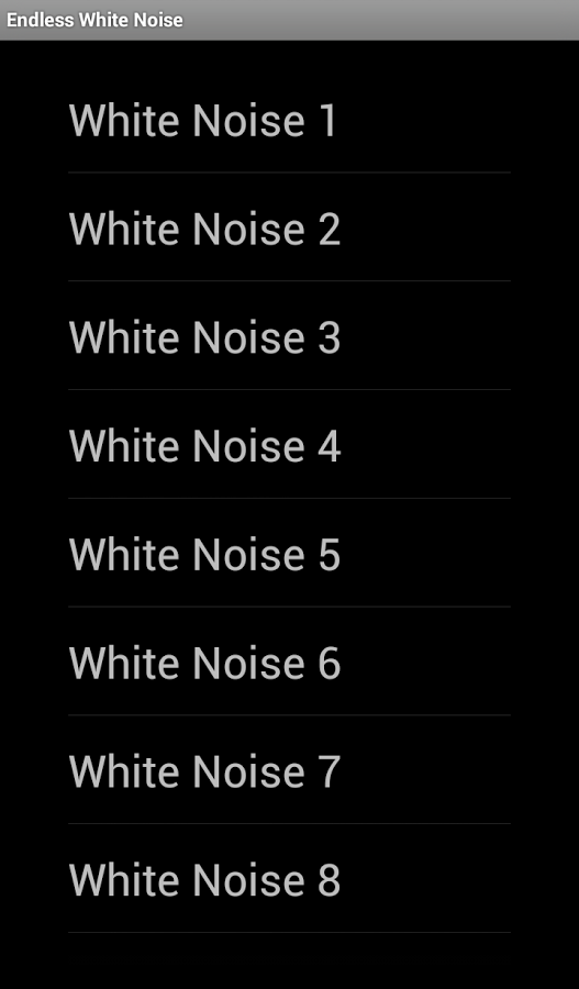 Endless White Noise截图3