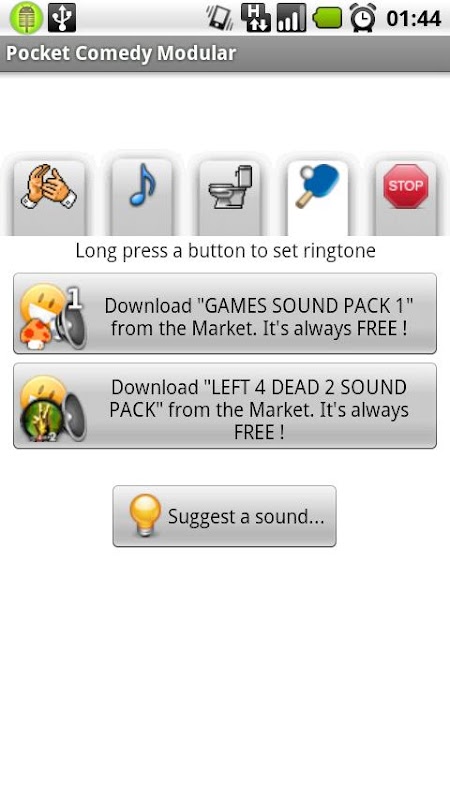 Pocket Comedy Sounds Ringtones截图1