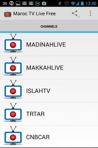 Maroc &amp; Arabe TV Live Gratuit截图2