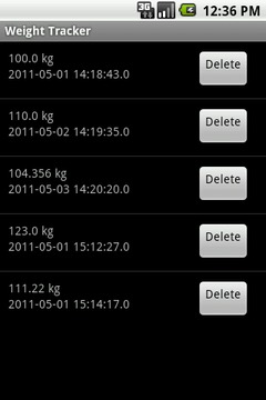 Weight Tracker截图