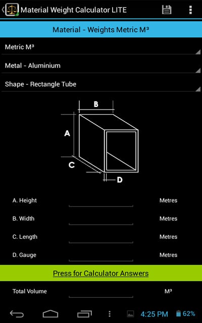 Material Weight Calculator LTE截图9