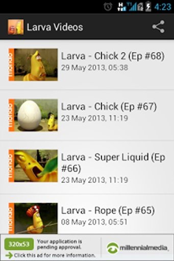 Larva Cartoon Video Collection截图1