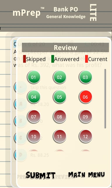 mPrep Bank PO / IBPS GK (Lite)截图4