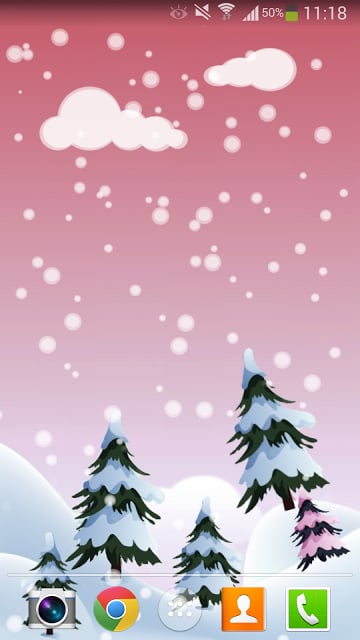 Snowfall HD Live Wallpaper截图4