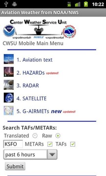 Aviation Weather from NOAA/NWS截图