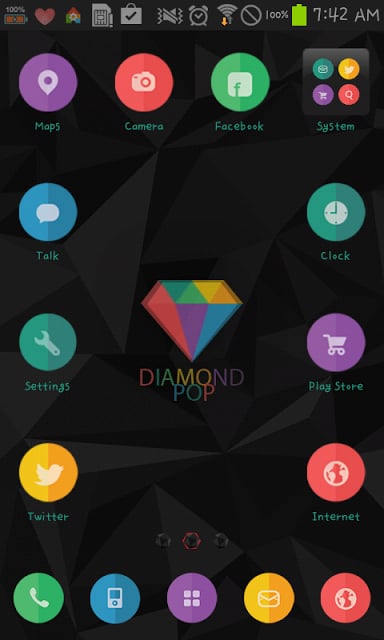 Diamond dodol launcher theme截图3