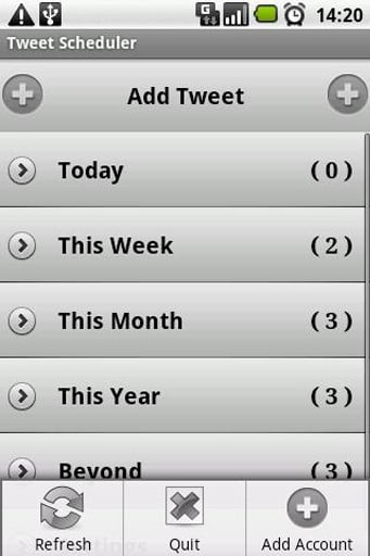 ScheduleDroid Twitter - Free截图3