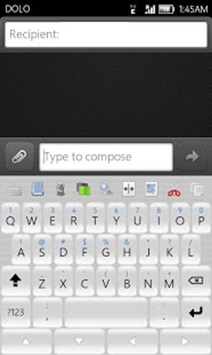 Berry White Keyboard THEME截图4