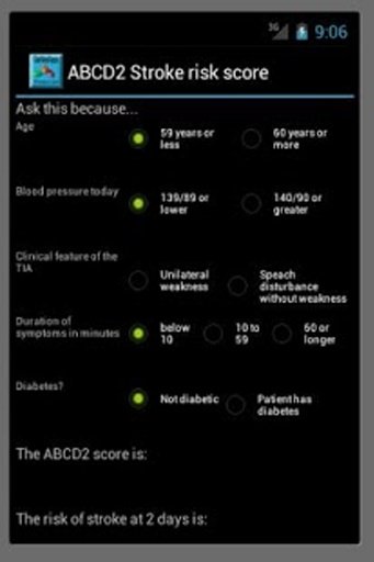 ABCD2 Stroke risk截图6