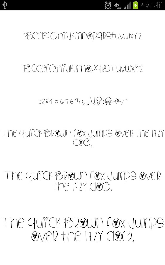 Des Pack 4 for FlipFont&reg; free截图5