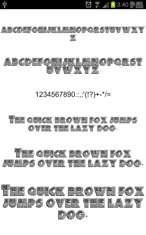 USA Pack for FlipFont&reg; free截图4