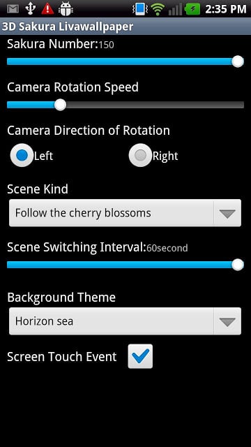 3D Cherry Blossom LWP(Free)截图2