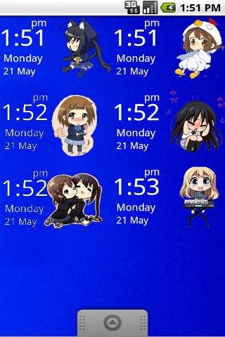 Chibi K-ON Clock Widget截图3