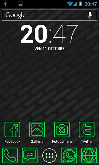 Fluo Green Holo Free Theme截图3