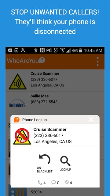 WhoAreYou Caller ID + Blocker截图1